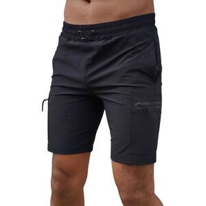 Capo Mens Utility Cargo Shorts / Black